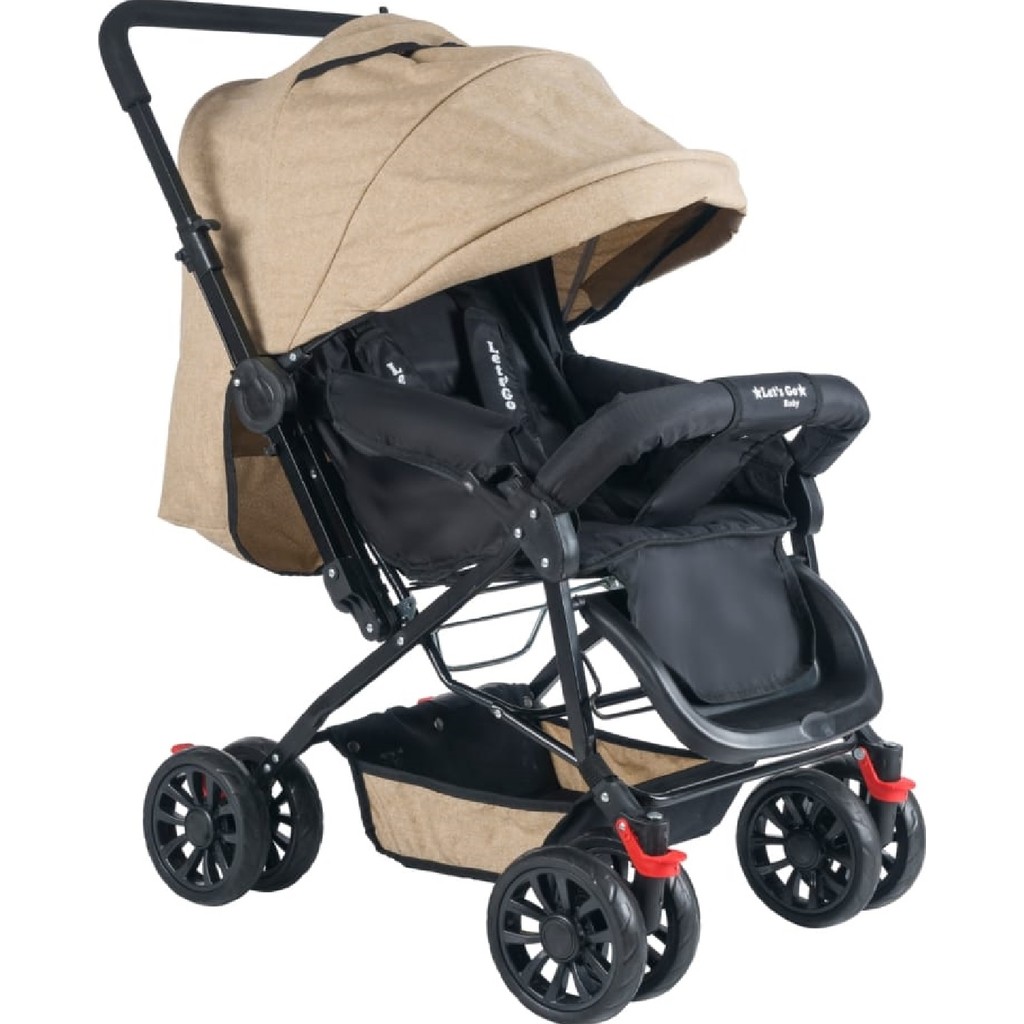 Let's Go Baby Çift Yönlü Tam Kapanır Tente Bebek Arabası - Krem Bebek Arabası ve Pusetler Fiyatı