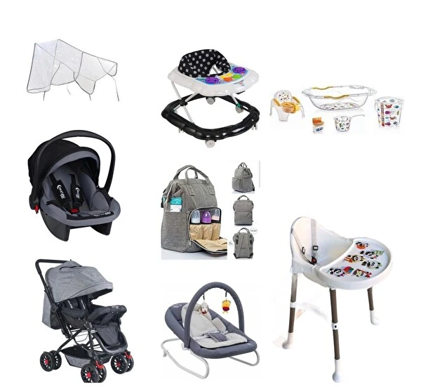 Lets Go Baby Mama Sandalyesi Çift Yön Bebek Arabası Küvet Takımı 12 Parça Bebek Çeyiz Seti Bebek Arabası ve Pusetler Fiyatı