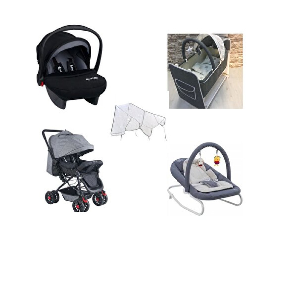 Lets Go Baby Sepet Beşik Bebek Arabası Ana Kucağı Puset Yağmurluk 5 Parça Bebek Seti Bebek Arabası ve Pusetler Fiyatı