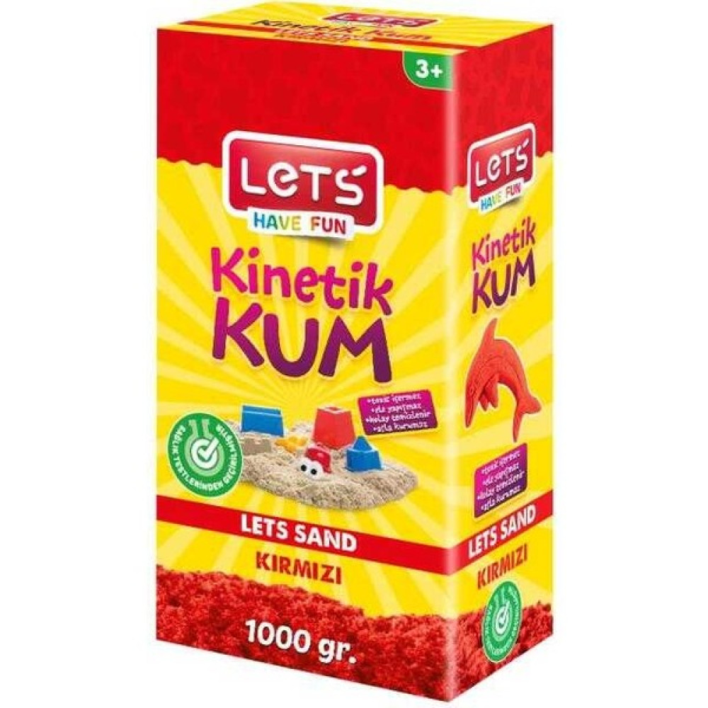 Lets Kinetik Kum 1000 Gr. Kırmızı Karton Kutu Oto Boyaları Fiyatı
