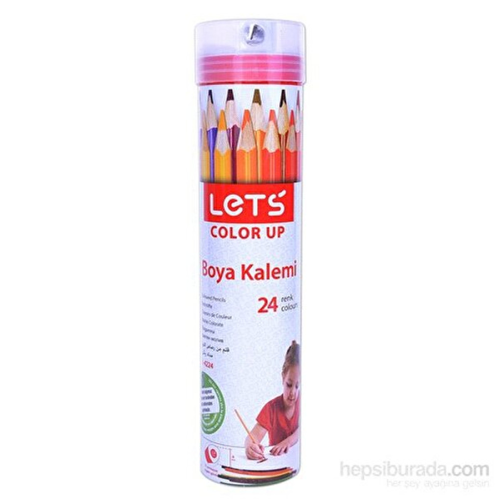Lets L-4224 Kuru Boya 24 Renk Tam Boy Metal Tüp Kuru Boya Kalemi Fiyatı