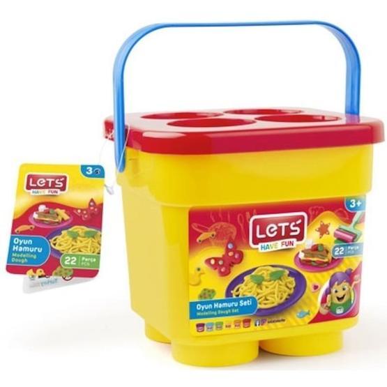 Lets L8902 6 Renk 16 Kalıp Kovalı Oyun Hamuru