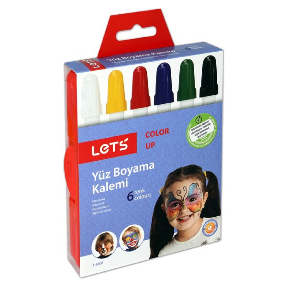Lets Yüz Boyama Kalemi 6 Renk Guaj Boya Fiyatı