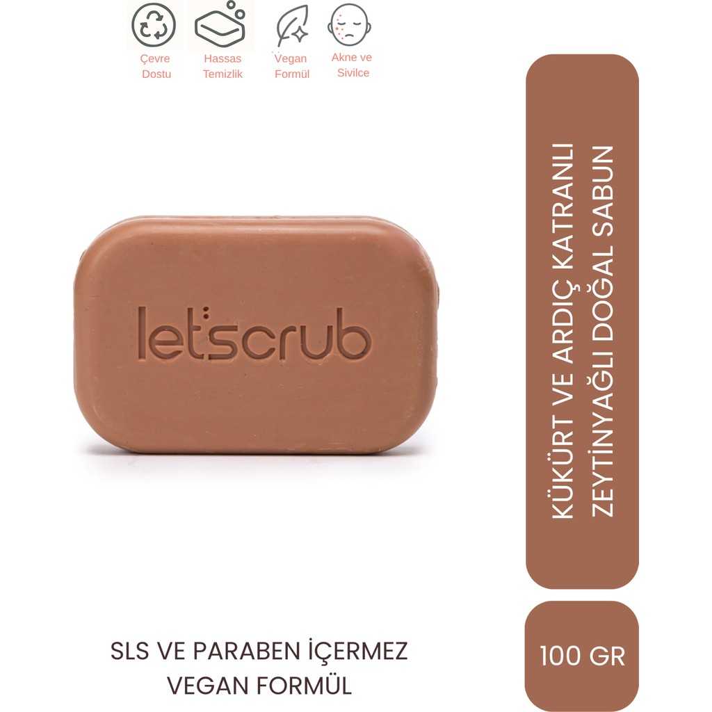 Let'scrub 100 gr Kükürt ve Ardıç Katranlı Zeytinyağlı Doğal Sabun Yağlı Ciltler İçin Diğer Fiyatı
