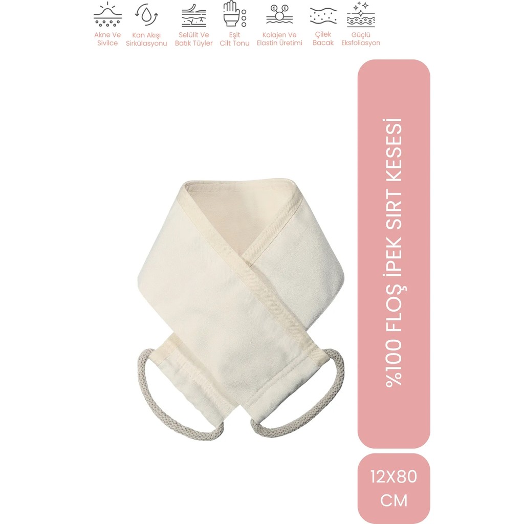 Let'scrub Krep Sırt Banyo Duş Kesesi %100 Floş Ipek Kadın ve Erkekler Için Peeling 15X85 cm SSD / Solid State Drive Fiyatı