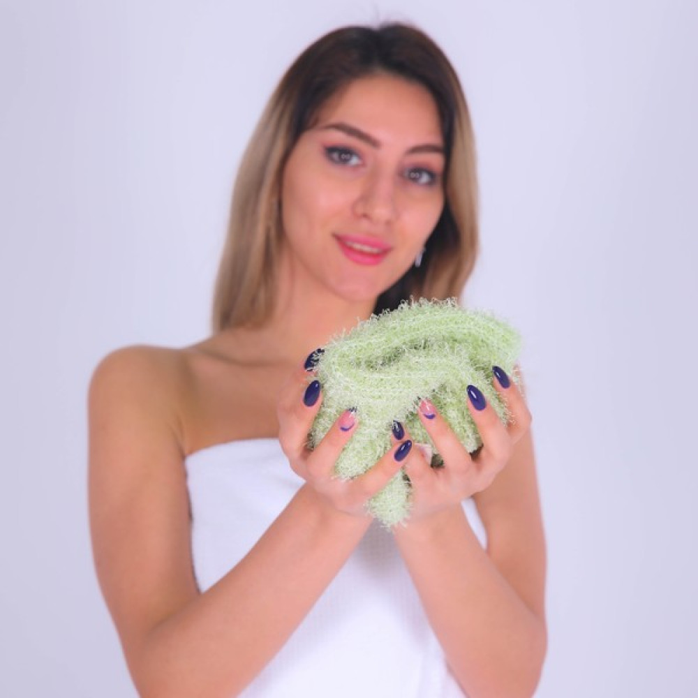 Let'scrub Süper Esnek Banyo Lifi Seti 2 Adet - Yeşil 30 x 40 cm Sabunlar Fiyatı