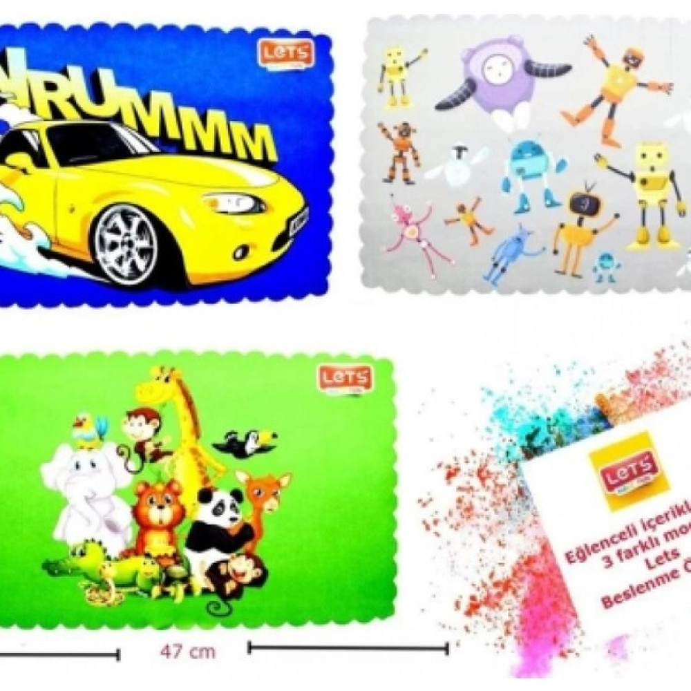 Letss Lets Beslenme Örtüsü 6 Adet - Karışık-Çok Renkli - 27,5 CM * 40 CM Beslenme Çantası Fiyatı