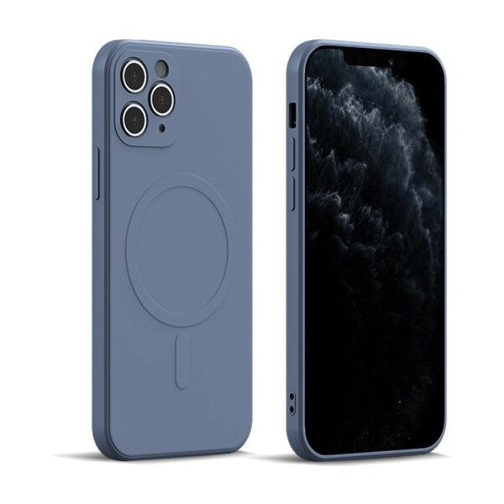 Lev Aksesuar Iphone 12 Pro Max Magsafe Özellikli Kamera Korumalı Sıvı Silikon Içi Kadife Kaliteli Kılıf - Mavi Cep Telefonu Kılıfı Fiyatı