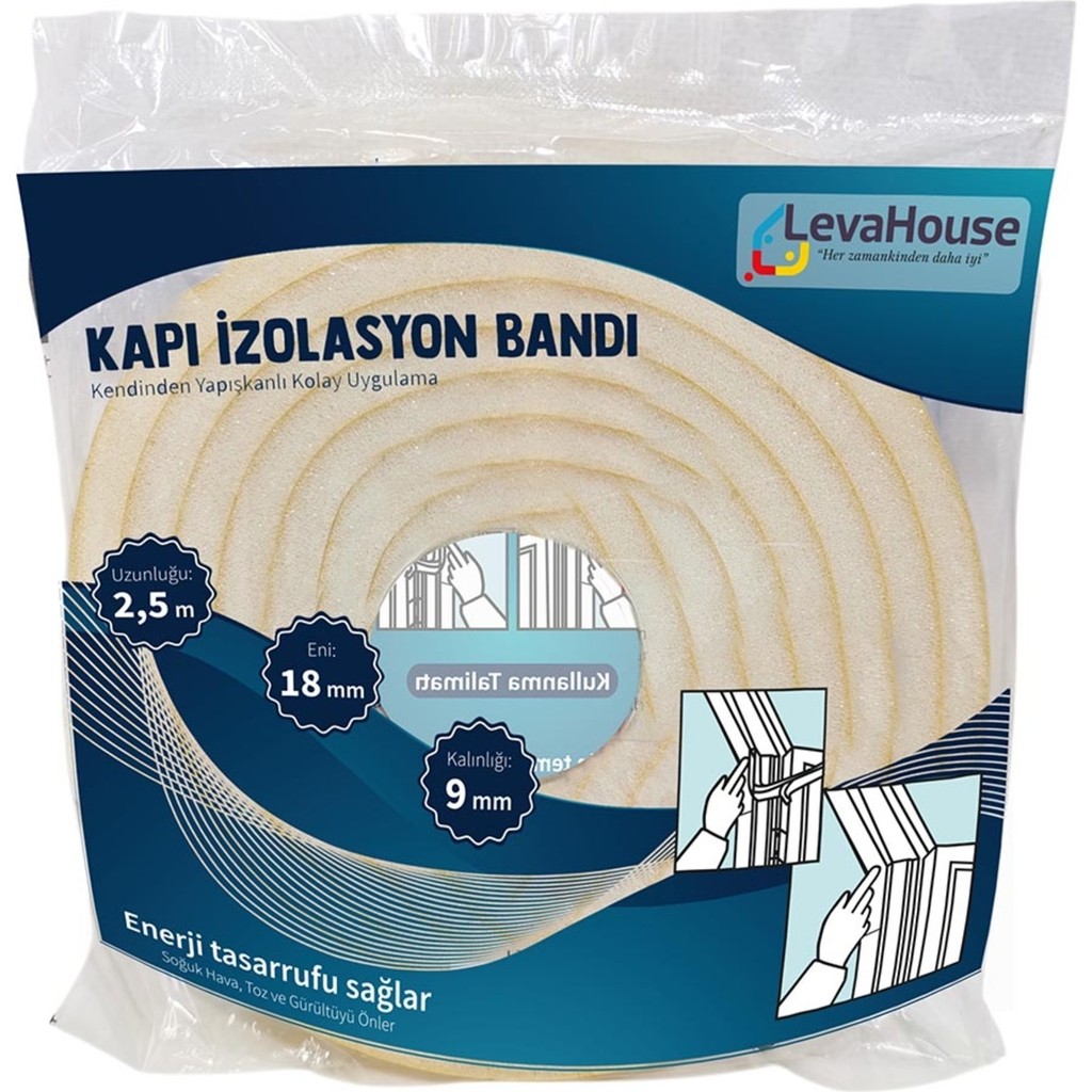 Leva House Kapı Izolasyon Bandı 2,5 M 4 Adet Diğer Fiyatı