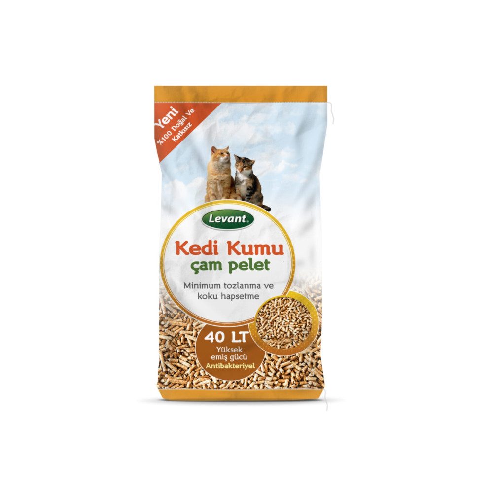 LEVANT Kedi Kumu Çam Pelet %100 Organik Ağaç Kokulu 40 Lt Evcil Hayvan Ürünleri Fiyatı