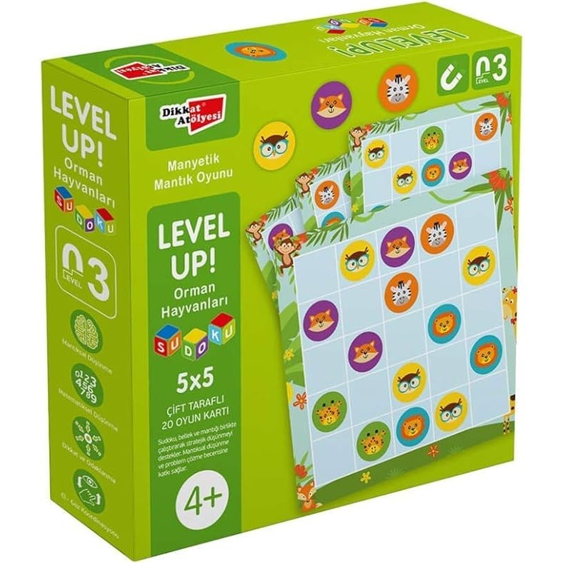 Level up! 3 Orman Hayvanları Sudoku Dikkat Atölyesi Diğer Fiyatı