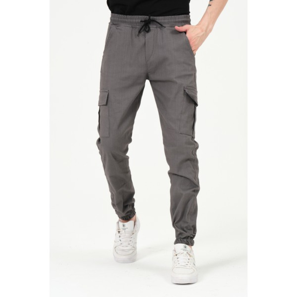 Levenan Erkek Koyu Gri Kargo Cepli Likralı Pantolon Erkek Jeans / Kot Pantolon Fiyatı