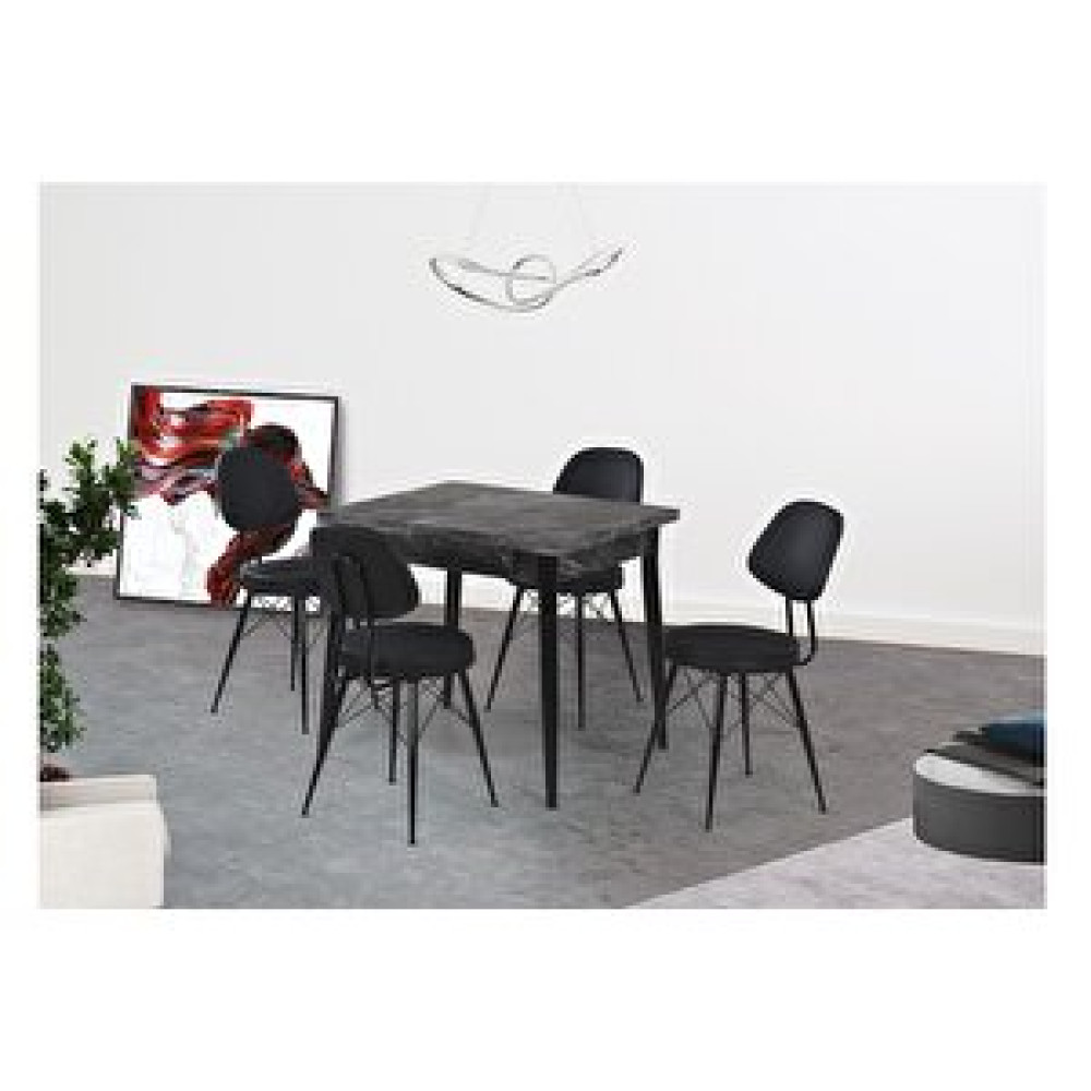 Levent Mobilya Kartal Kare Masa Takımı Cosmos 70 x 80 Cm Masa - Sandalye Seti / Takımı Fiyatı