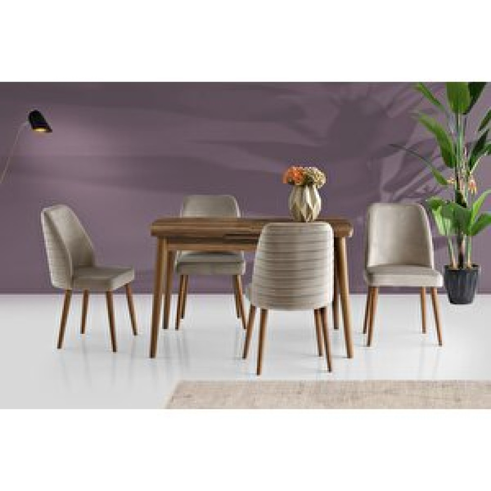 Levent Mobilya Kasti̇lya Masa Ve Capi̇tol Sandalye Takımı Vi̇zon 130 x 80 Cm Masa - Sandalye Seti / Takımı Fiyatı