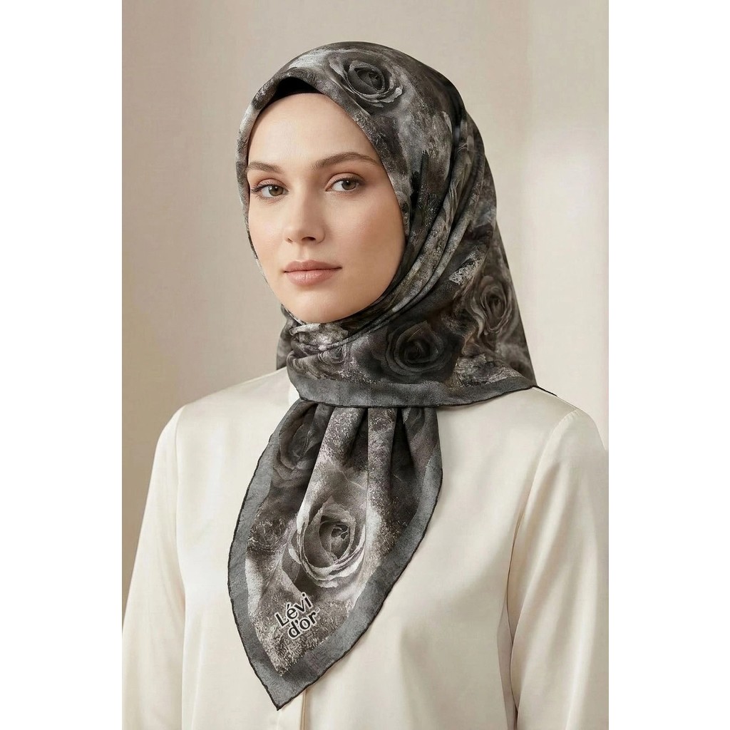 Lêvi D'or Levidor Kristal Eşarp Gül Desen Nefti Diğer Fiyatı