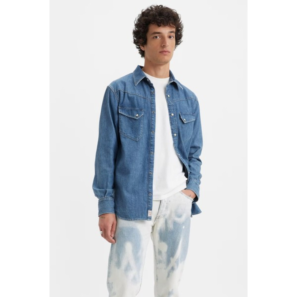 Levi's % 100 Pamuk Çift Cepli Kot Gömlek Erkek Kot Gömlek A6130 Erkek Gömlek Fiyatı