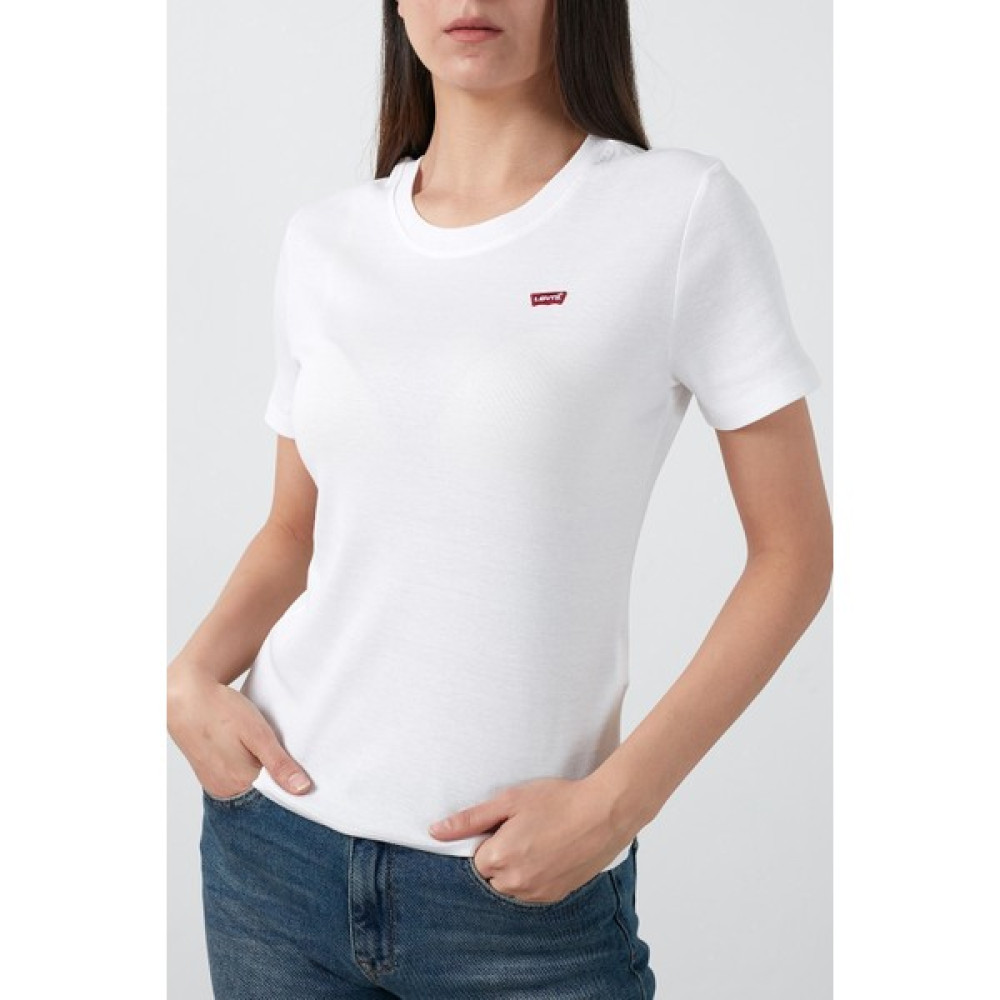 Levi's Kadın Logolu Beyaz T-Shirt - 39185-0122 Bayan T-shirt Fiyatı