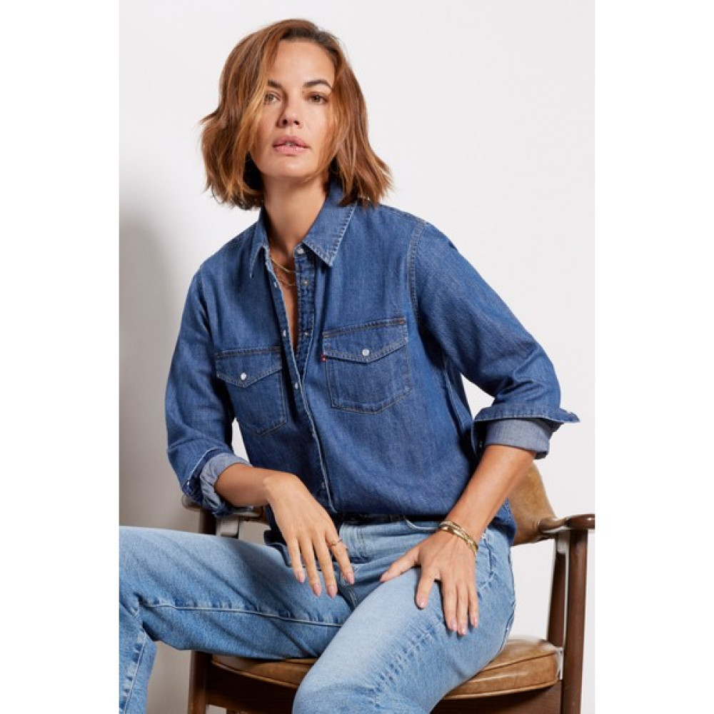 Levi's Levis Jean Koyu Indigo Kadın Gömlek 16786-0016 Kadın Gömlek Fiyatı