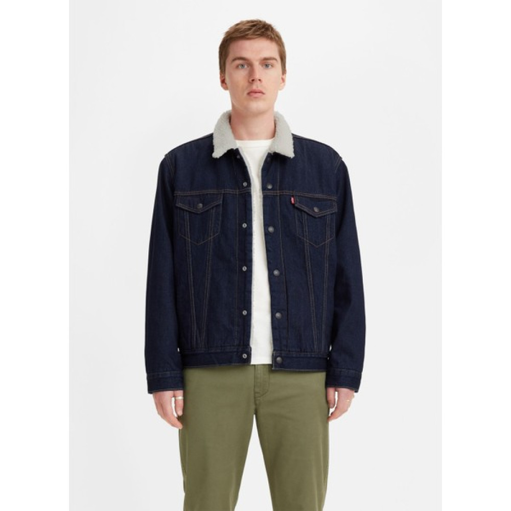 Levi's Levi's Koyu Mavi Erkek Denim Ceket 16365-0149_TYPE 3 Sherpa Trucker Tr Erkek Ceket Fiyatı