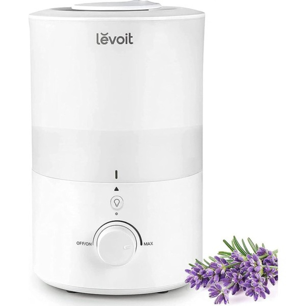 Levoit Top-Fill Hava Nemlendirici, 3 L, Gece Lambalı, 360° Dönebilen Başlık Oda Nemlendirici - Beyaz Hava Temizleme - Nemlendirme Cihazları Fiyatı