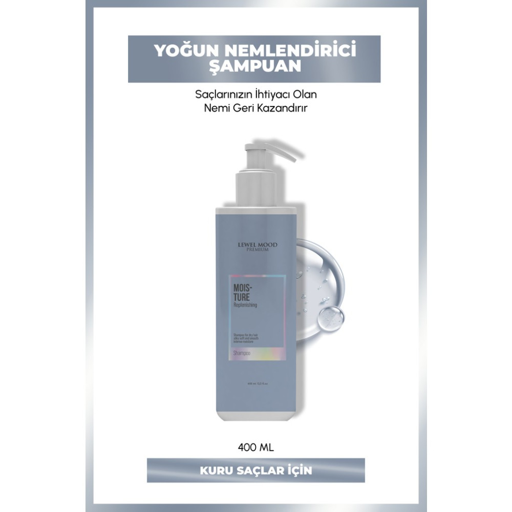 Lewel Mood Premium Moisture Shampoo - 400 ml - Nem Şampuanı Evcil Hayvan Ürünleri Fiyatı