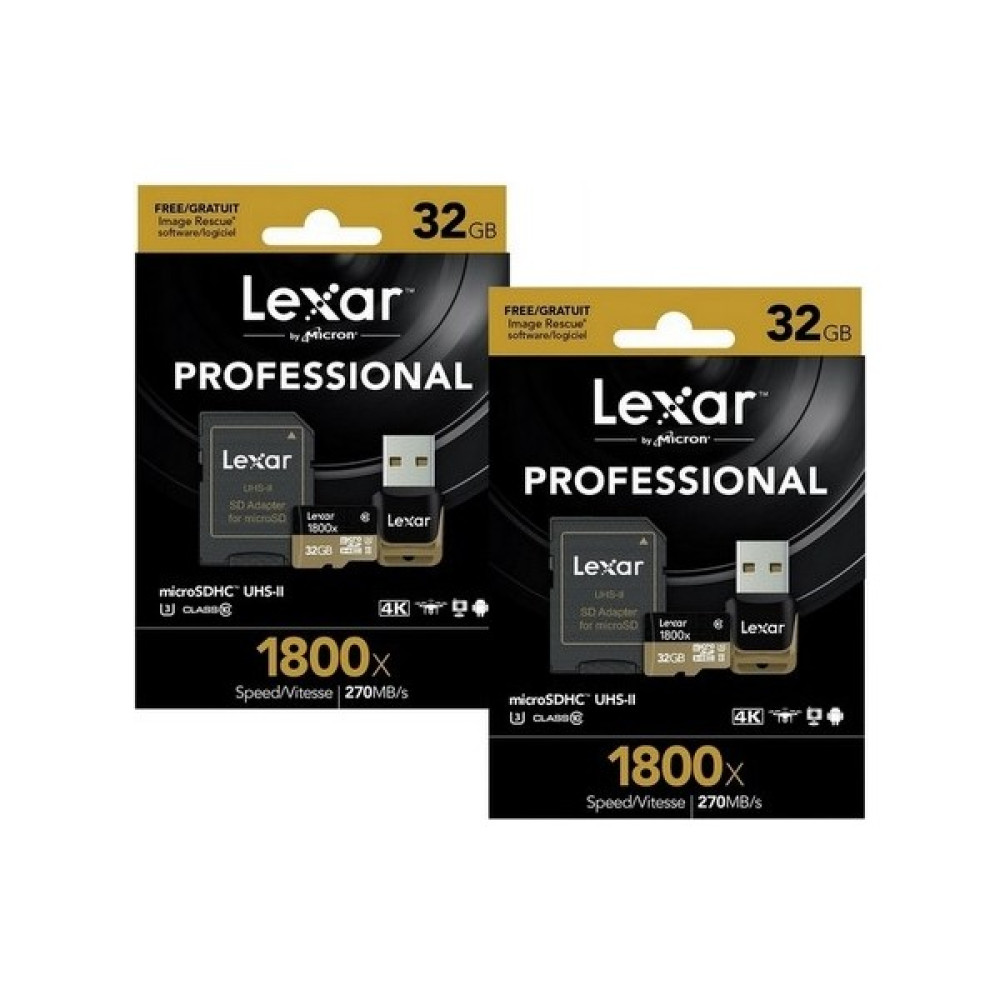 Lexar 32 GB 1800X Micro Sd Hafıza Kartı 2'li Paket (270 Mb/s) Hafıza Kartları Fiyatı