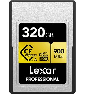 Lexar 320Gb Profesyonel Cfexpress Tip A Gold Serisi Hafıza Kartı, 900Mb/S'Ye Kadar Okuma, Sinema Kal USB & Firewire Ürünleri Fiyatı