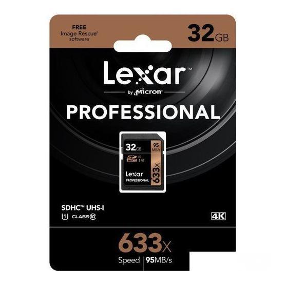 Lexar 32GB 633X Professional SDHC UHS-1 U3 Hafıza Kartı
