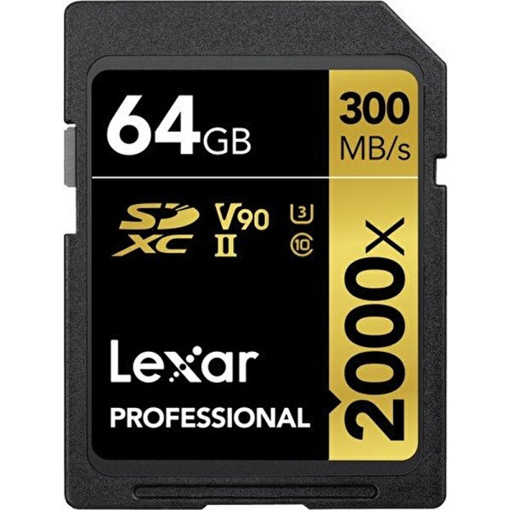 Lexar 64GB 2000X Sd Hafıza Kartı Uhs-Iı C10 V90 4K U3 (300MB/S) Hafıza Kartları Fiyatı
