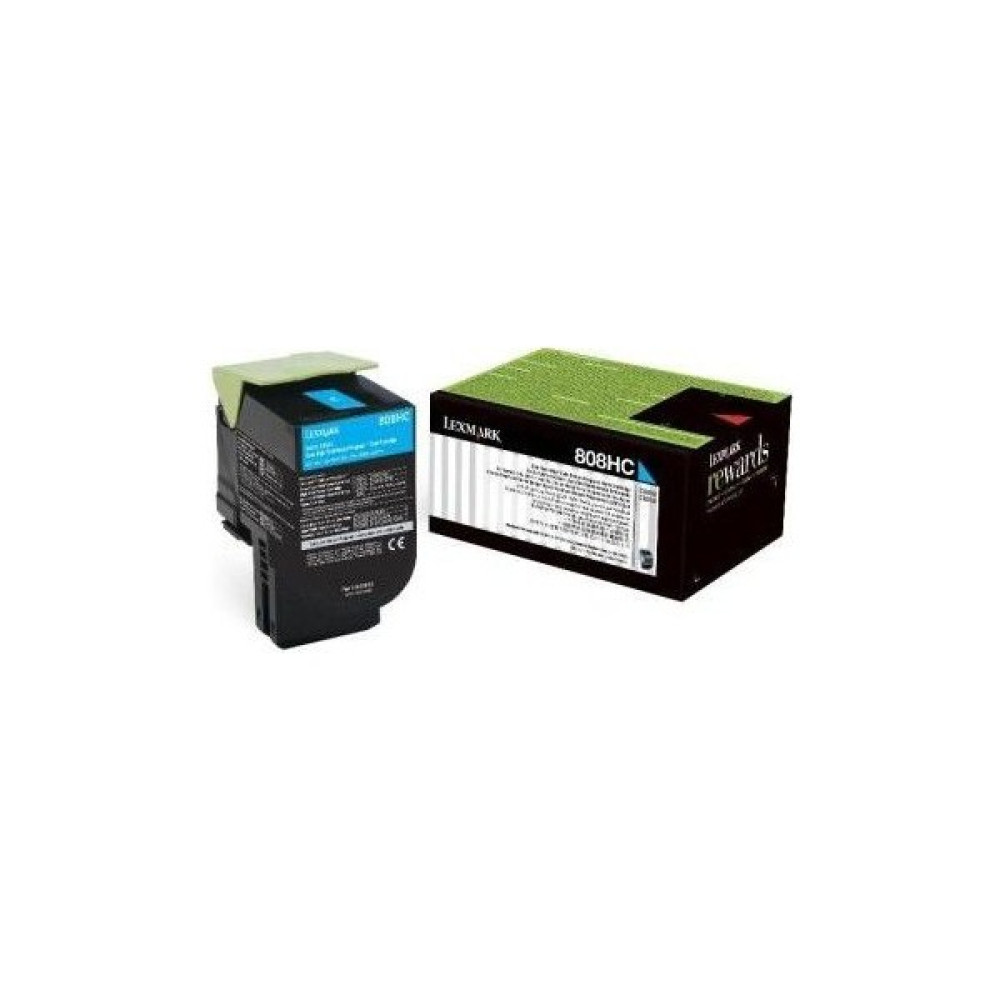 Lexmark 80C8HC0 Orjinal Mavi Toner CX310-CX410-CX510 - Renkli Tonerler Fiyatı