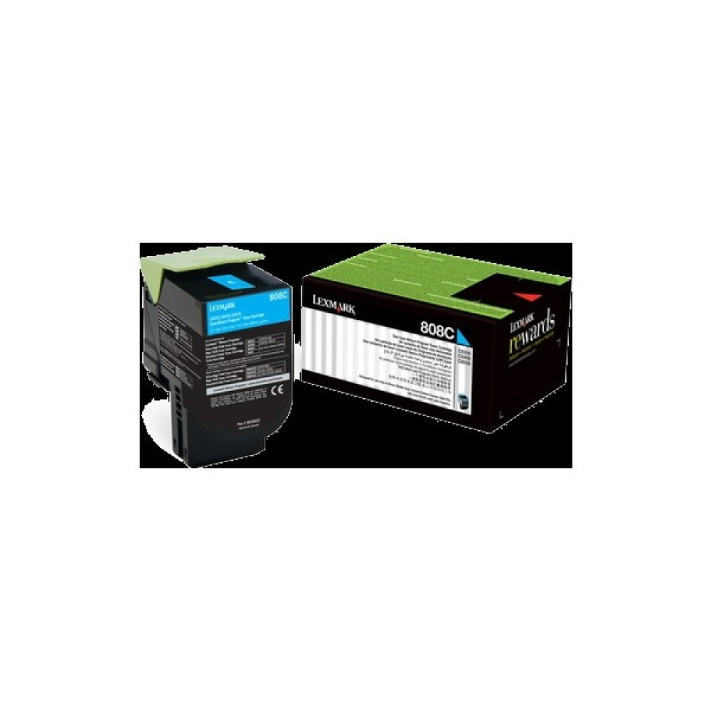 Lexmark 80C8Xc0 (808Xc) Mavi Toner - Cx510 Toner Tonerler Fiyatı