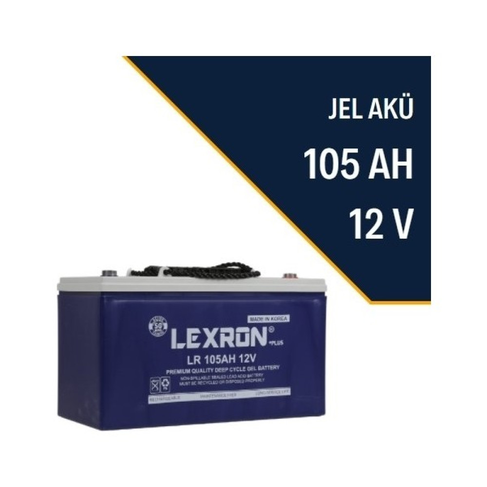 Lexron 105AH Jel 12V Akü Kore Malı Kesintisiz Güç Kaynakları (UPS) Fiyatı