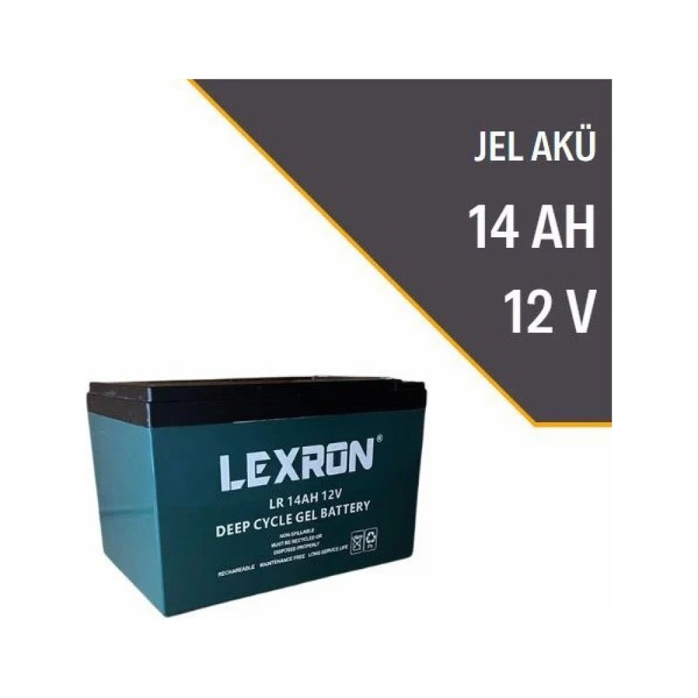 Lexron 14AH-12V Jel Akü Akü Fiyatı