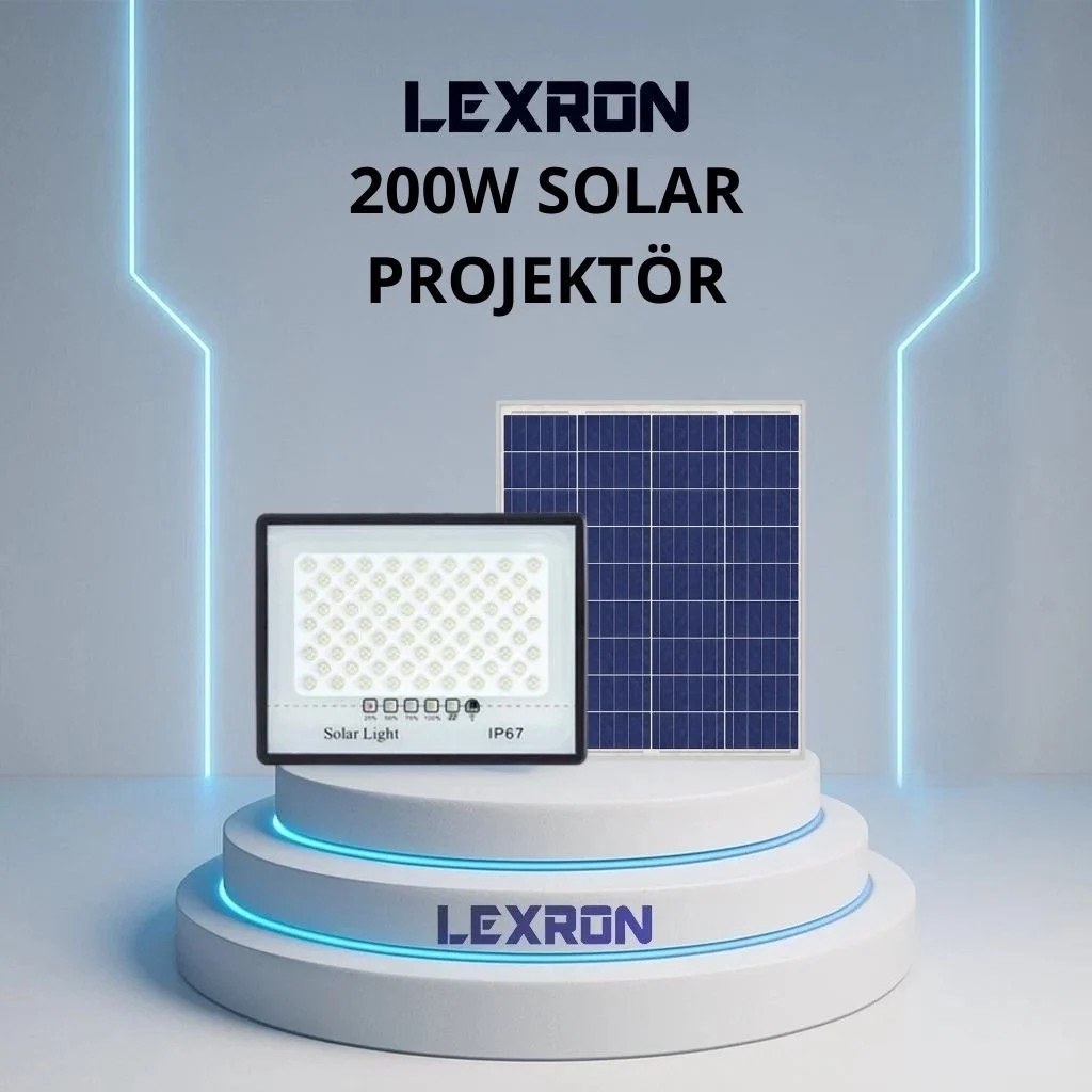 Lexron 200W Solar Projektör Projeksiyon Fiyatı