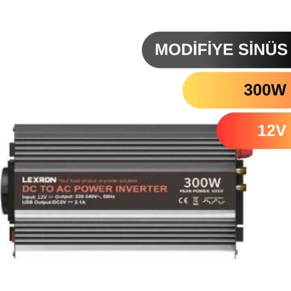 Lexron 300 W Watt 12V Modifiye Sinus Inverter Dış Mekan & Bahçe Oyuncakları Fiyatı
