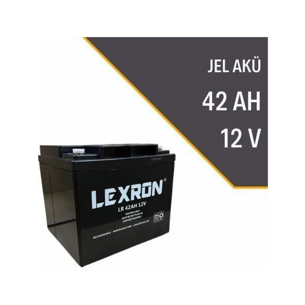 Lexron 42AH-12V Jel Akü Akü Fiyatı