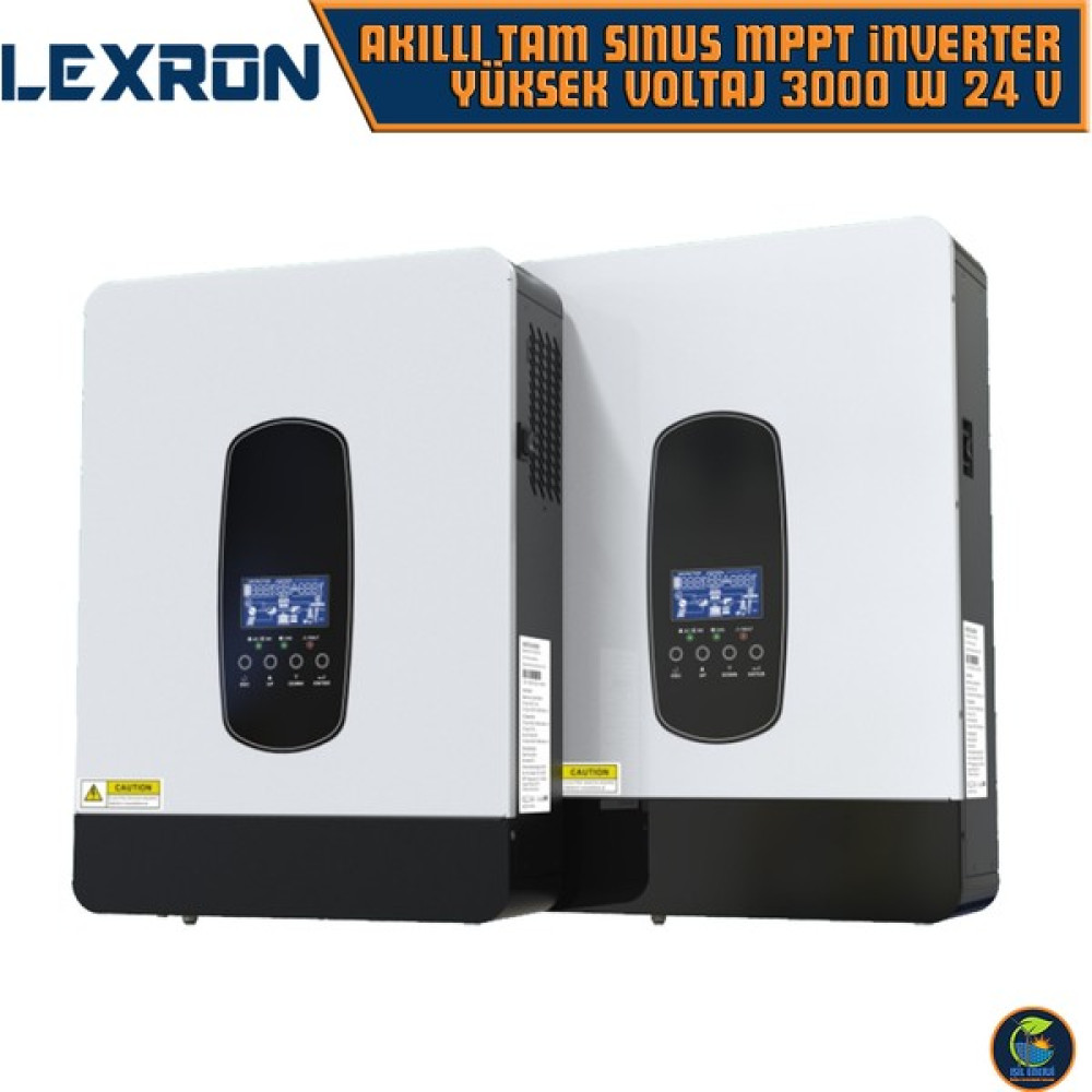Lexron Akıllı Tam Sinus Mppt Inverter - YÜKSEK VOLTAJ (HV) 3000 Watt 24 Volt - 3000W 24V Power Supply Fiyatı