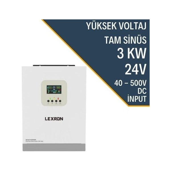 Lexron Lexron® 3kw Hv Mppt 40-500 Pv Input Akıllı Inverter EA94016247 Diğer Fiyatı