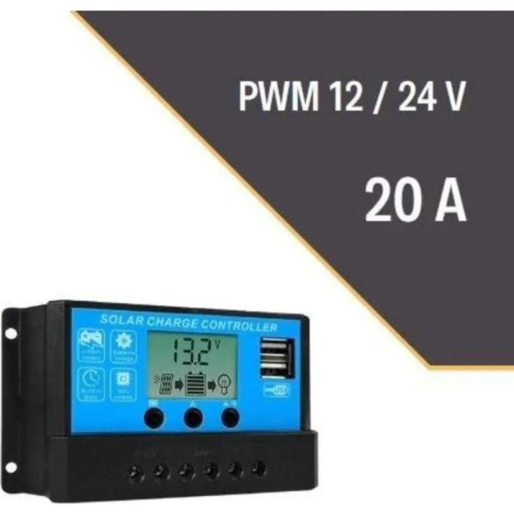 Lexron Pwm 20 Amper Solar Güneş Paneli Akü Şarj Kontrol Cihazı 12V-24V LXR20PWM Akü Şarj Edici Fiyatı