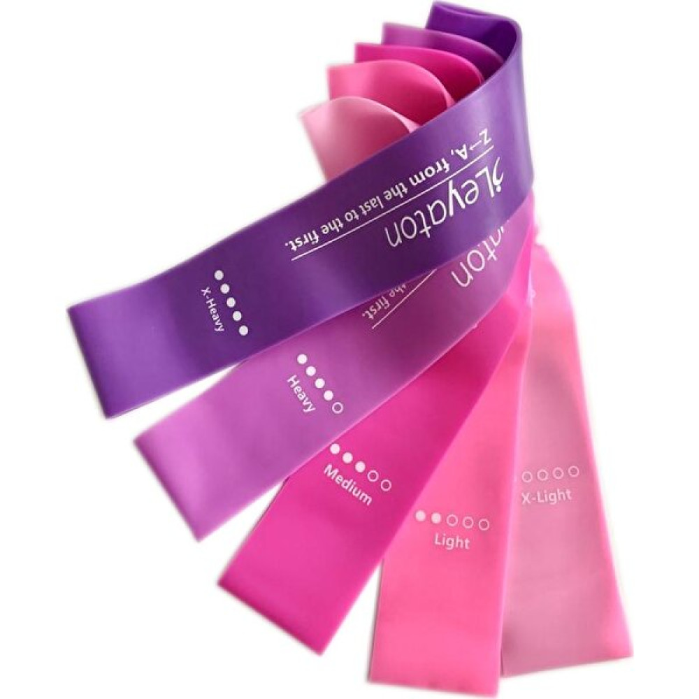 Leyaton Latex Aerobik Bandı 5'li Set (New Color) Özel Çantalı Kondisyon Aletleri Fiyatı