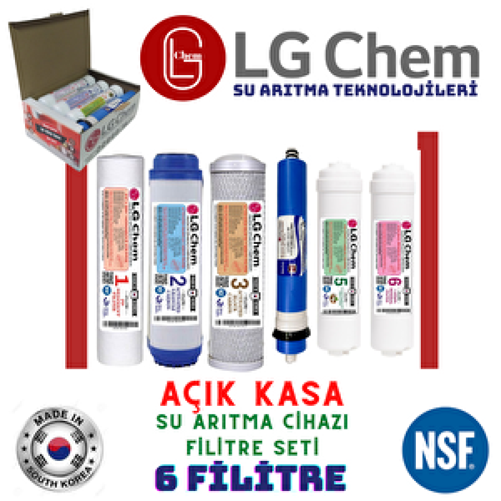 Lg Chem Açik Kasa 6 Li Fi̇li̇tre Seti̇ Su Arıtma Cihazı Fiyatı