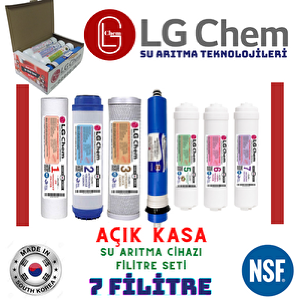 Lg Chem Açik Kasa 7 Fi̇li̇treli̇ 14 Aşama Su Aritma Ci̇hazi Fi̇li̇tre Seti̇ Su Arıtma Cihazı Fiyatı