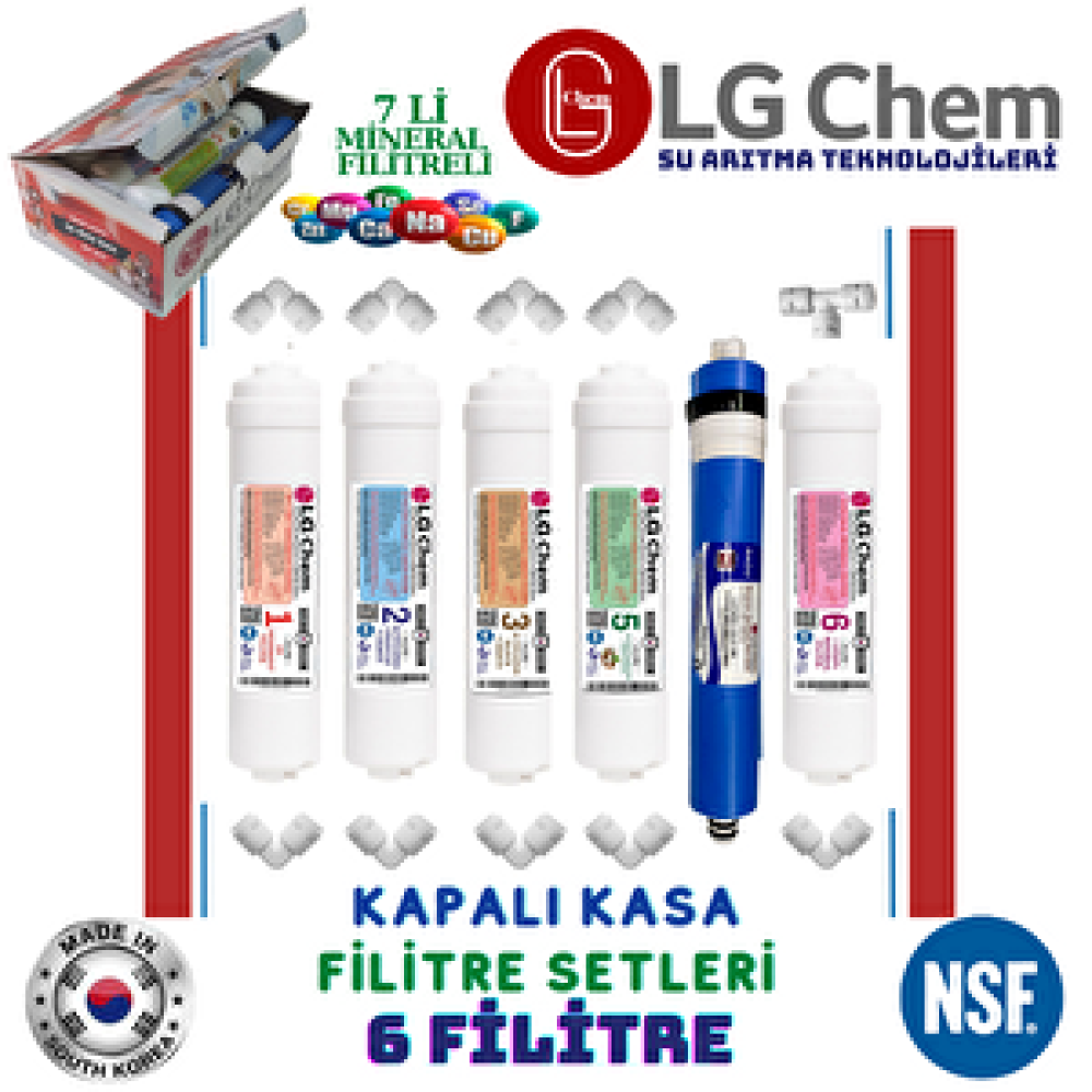 Lg Chem Kapali Kasa 6 Li İnli̇ne Fi̇li̇tre Seti̇ Qui̇ck.duş Başliği Hedi̇yeli̇ Su Arıtma Cihazı Fiyatı