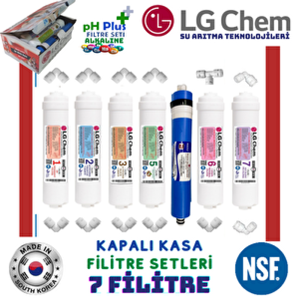 Lg Chem Kapalı Kasa Su Arıtma Cihazı 7 Filitre 14 Aşama Filitre Seti Su Arıtma Cihazı Fiyatı