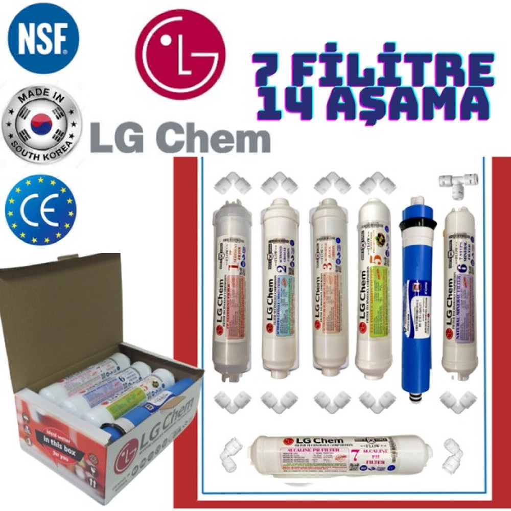 Lg Chem Su Arıtma Cihazı Filitre Seti + Inline Quick Duş Başlığı - LG CHEM 7 Lİ İNLİNE FİLİTRE SETİ Bahçe Makinesi Aksesuar & Yedek Parça Fiyatı