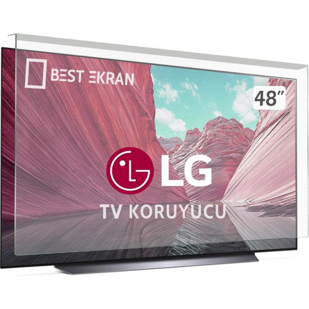 Lg OLED 48" Inç Tv Ekran Koruyucu - Kırılmaz Panel - 48 inç TV Aksesuarları Fiyatı