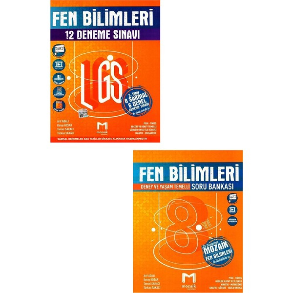 Lgs Fen Bilimleri Deneme + 8. Sınıf Fen Bilimleri Soru Bankası Kaynak Kitapları Fiyatı