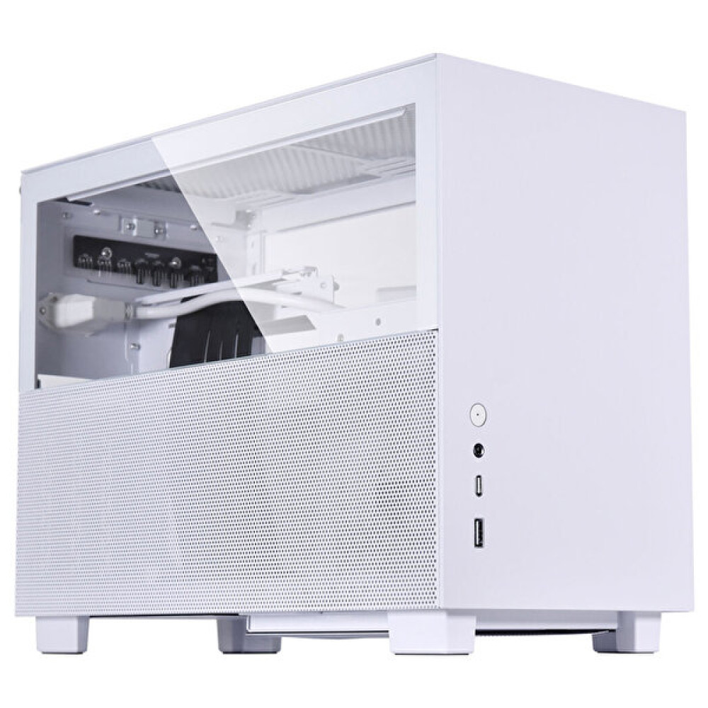 Lian Li Q58 White Q58W4 PCIe 4.0 Riser Kablolu Mesh Temperli Cam USB Type-C Mini-ITX Bilgisayar Kasası Masaüstü Bilgisayar Fiyatı