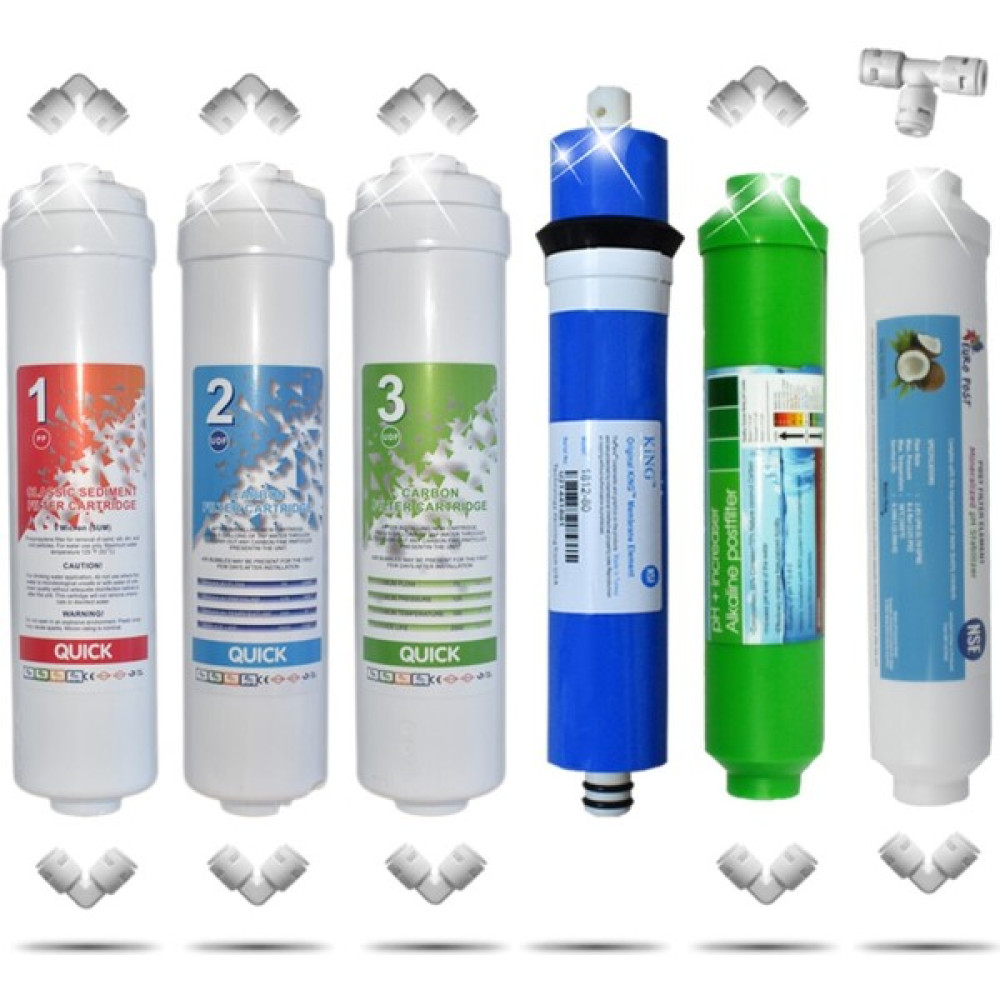 Liberti Kapalı Kasa 12 Inç Su Arıtma Cihazı Filtresi 6 Aşamalı 80 Gpd King Membranlı Inline Filtre Seti Bahçe Makinesi Aksesuar & Yedek Parça Fiyatı
