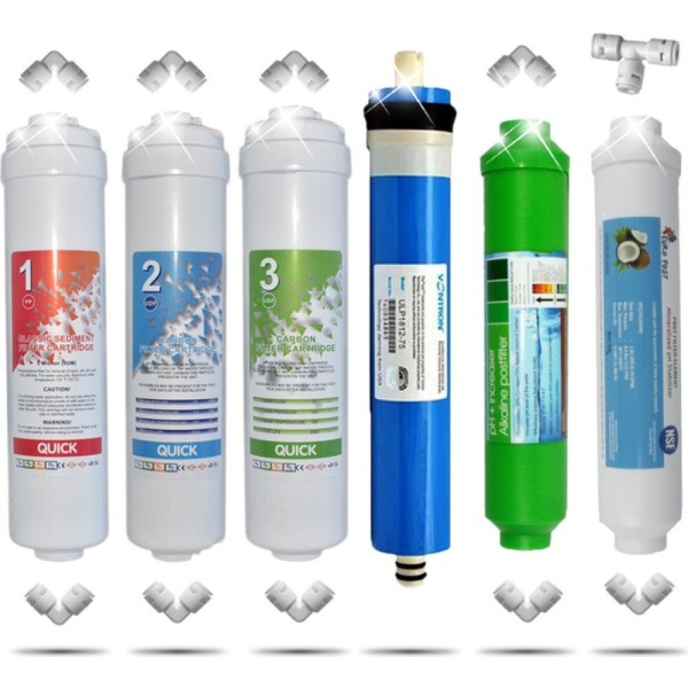 Liberti Kapalı Kasa 12 Inç Su Arıtma Cihazı Filtresi 6 Aşamalı Inline Filtre Seti (Nsf Vontron Membran) Bahçe Makinesi Aksesuar & Yedek Parça Fiyatı